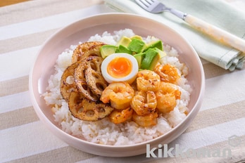 ジンジャーシュリンプご飯プレート