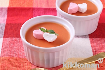 トマチョコミルクプリン【マシュマロで簡単！バレンタインにおすすめ】