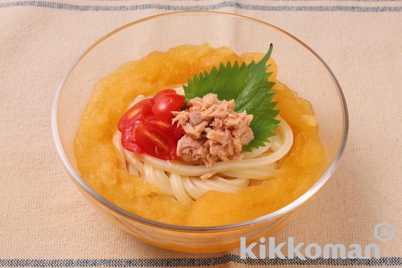 お出汁香る柑橘ツナうどん(シャリっと冷やそうめん使用)
