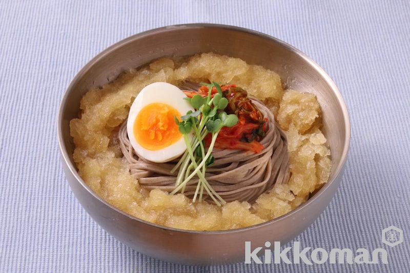 韓国冷麺風そば(シャリっと冷やそうめん使用)