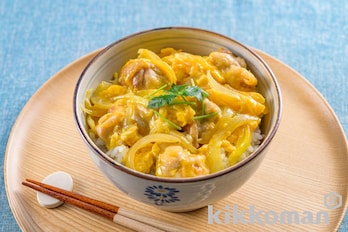 電子レンジで！1人分の親子丼【本つゆ（めんつゆ）使用】