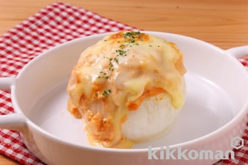 丸ごと新玉ねぎのツナマヨグラタン