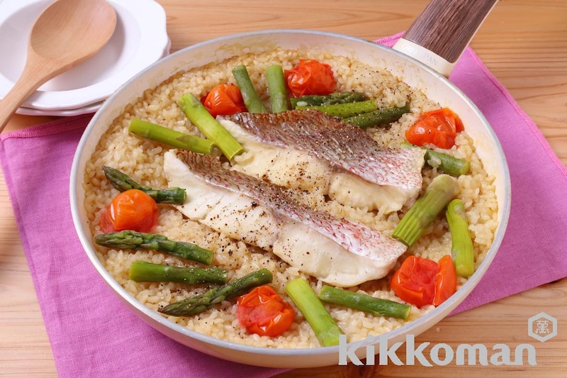 鯛の和風パエリア