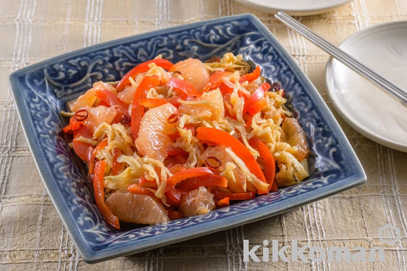 切り干し大根とグレープフルーツのソムタム【FISH A WEEK】