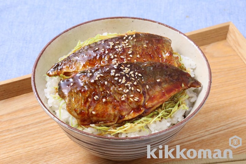 あじのかば焼き風丼(わが家は焼肉屋さん使用)