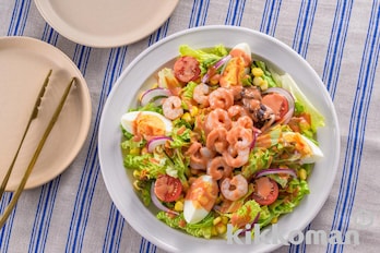 小えびと彩り野菜のイタリアンサラダ【ケチャップ×マヨネーズで人気味】