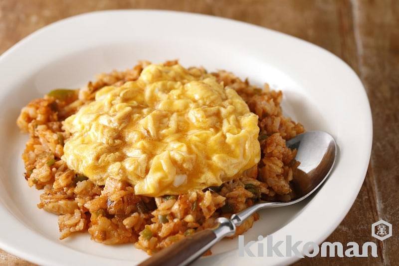 カリフラワーご飯のオムライス【糖質控えめ】