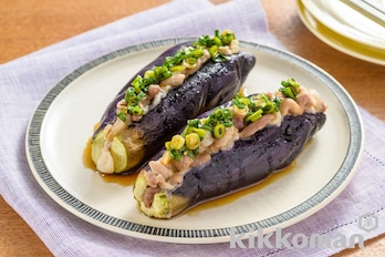 レンジで簡単！なすドッグ