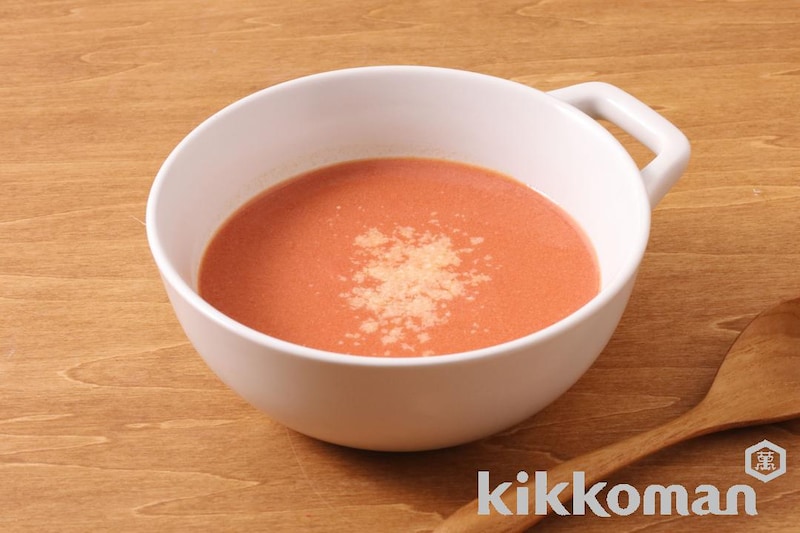 レンジで簡単!トマトのミルクスープ(リコピンリッチ トマト飲料使用)