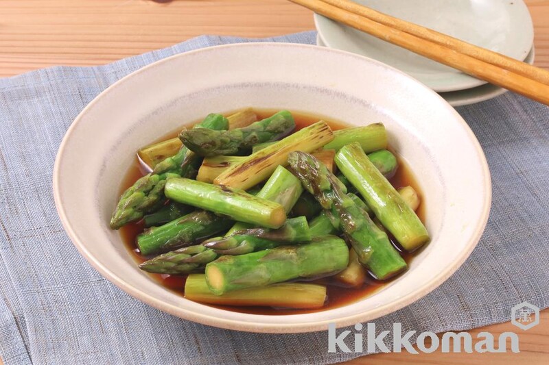 アスパラの焼きびたし(めんみ使用)
