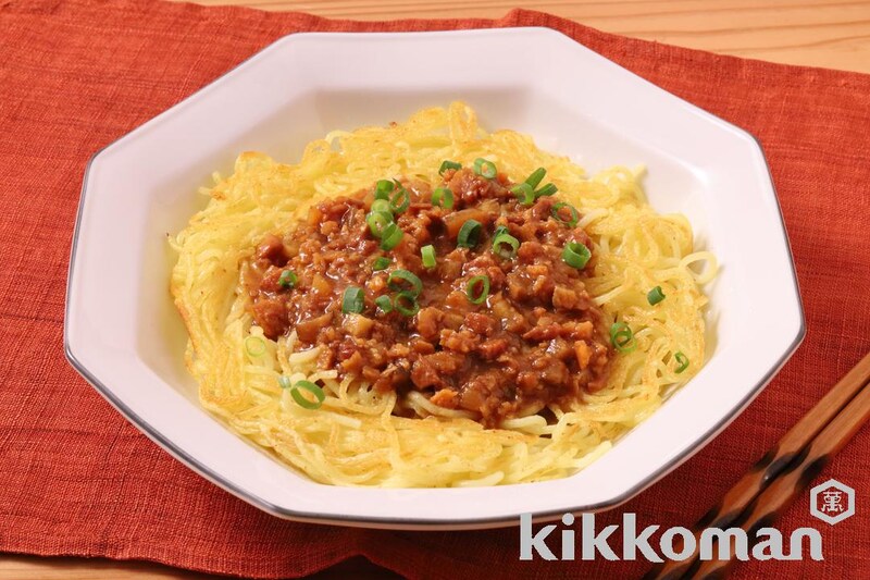 魯肉(ルーロー)かた焼きそば(うちのごはん使用)