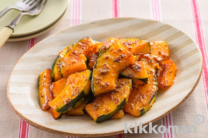 焼きかぼちゃのハニーマスタード和え