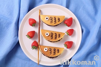 切り餅と本みりんでもっちもち！こいのぼりどら焼き