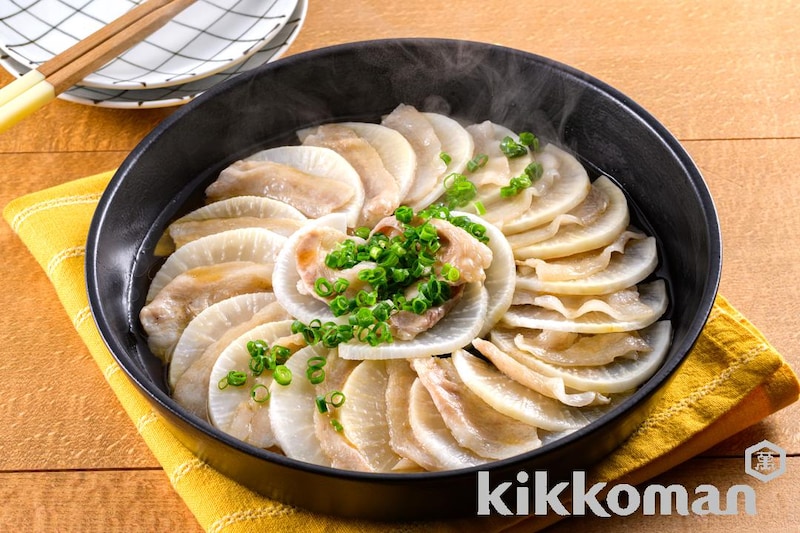 豚バラ大根のレンジ蒸し