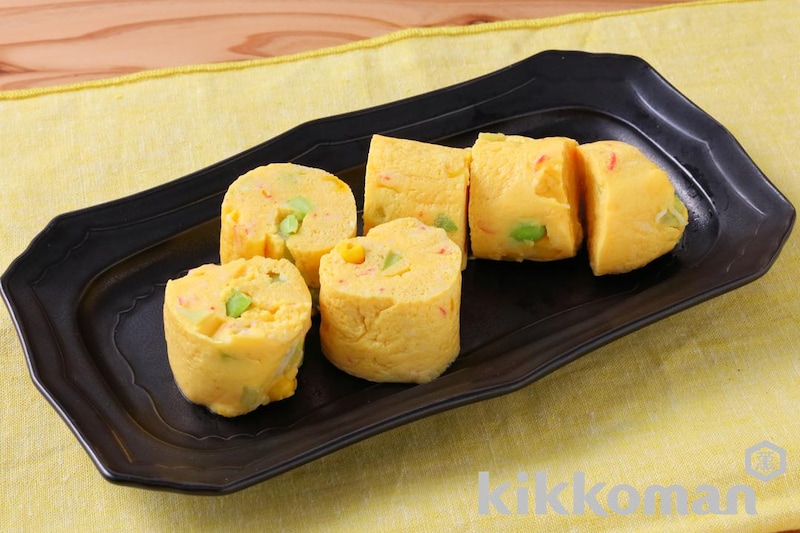 レンジで簡単!かにかまだし巻き