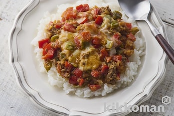 彩り野菜のキーマカレー