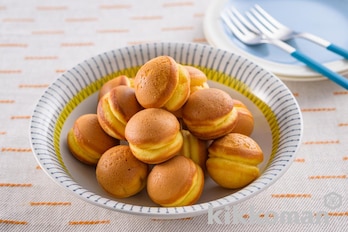 ホットケーキミックスで！しっとりふわふわベビーカステラ