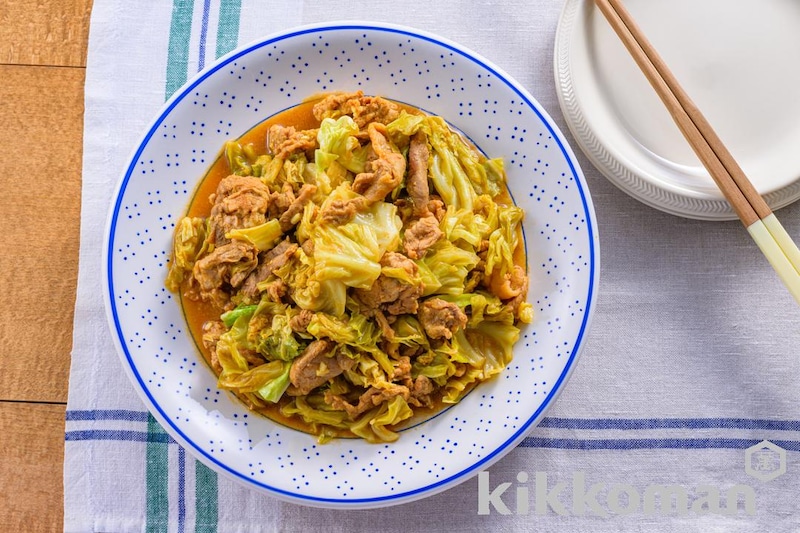 レンジでつくる!キャベツのタンドリーソテー風