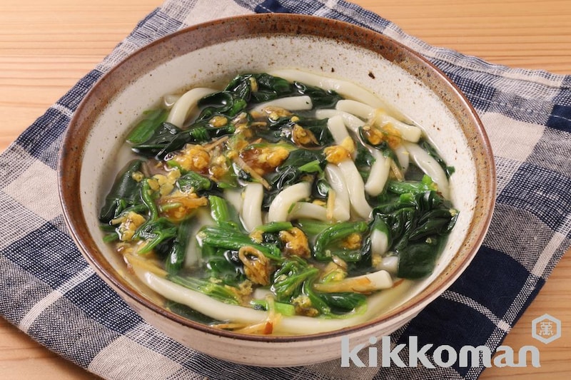 冷凍ほうれん草で!生姜あんかけうどん(具麺使用)