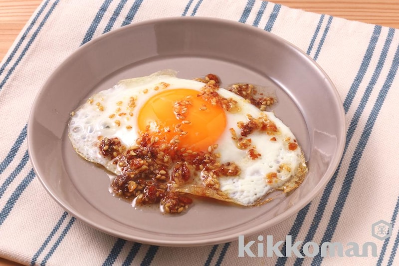 目玉焼き サクサクしょうゆのせ