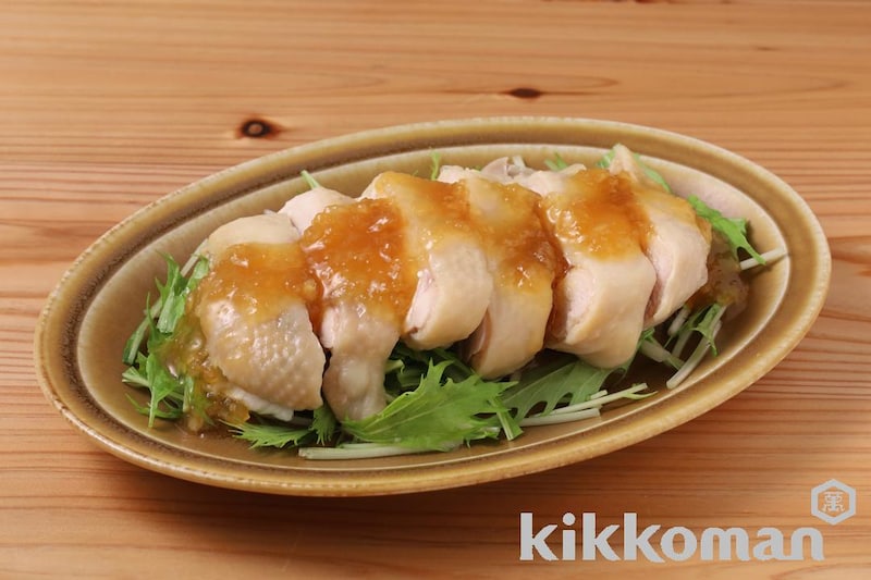 レンジで簡単!柚子鬼おろしのさっぱり蒸し鶏(具麺使用)