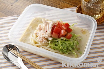 シャカシャカ冷やし豆乳麺