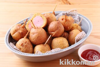 魚肉ソーセージのカレーアメリカンドッグ