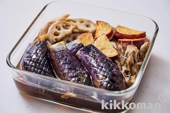 秋野菜の焼きびたし【本つゆ（めんつゆ）使用】