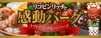 リコピンリッチ　感動ハンバーグ　トマトでリッチなハンバーグ