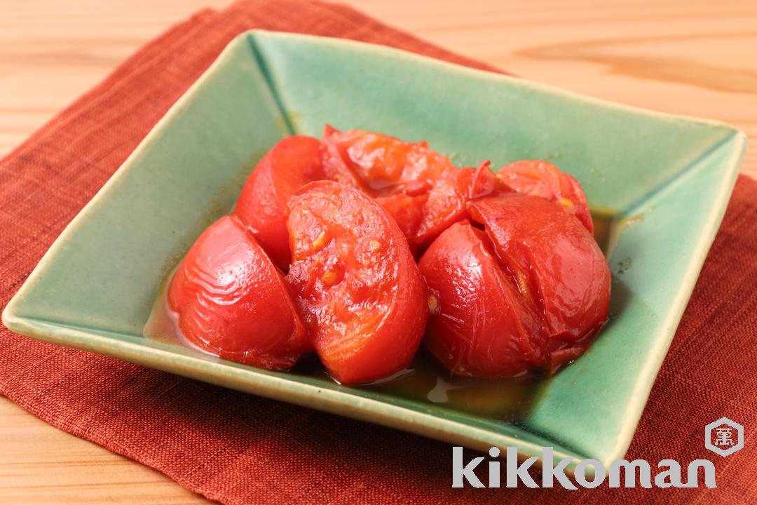 くし切りトマトのしぼ生焼き【味つけは生しょうゆだけ】