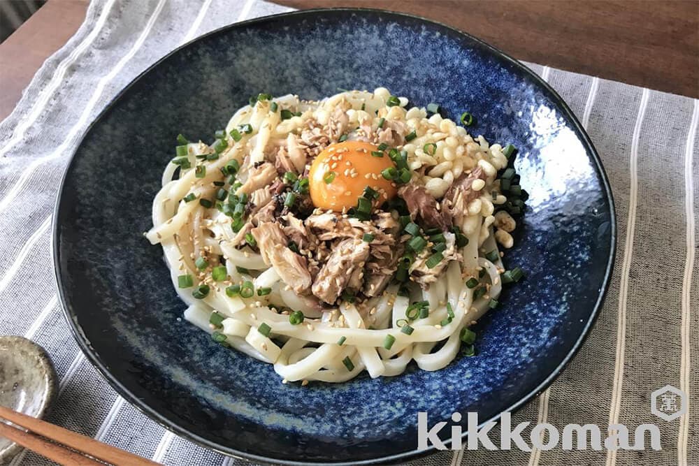サバ缶だしたま冷やしうどん