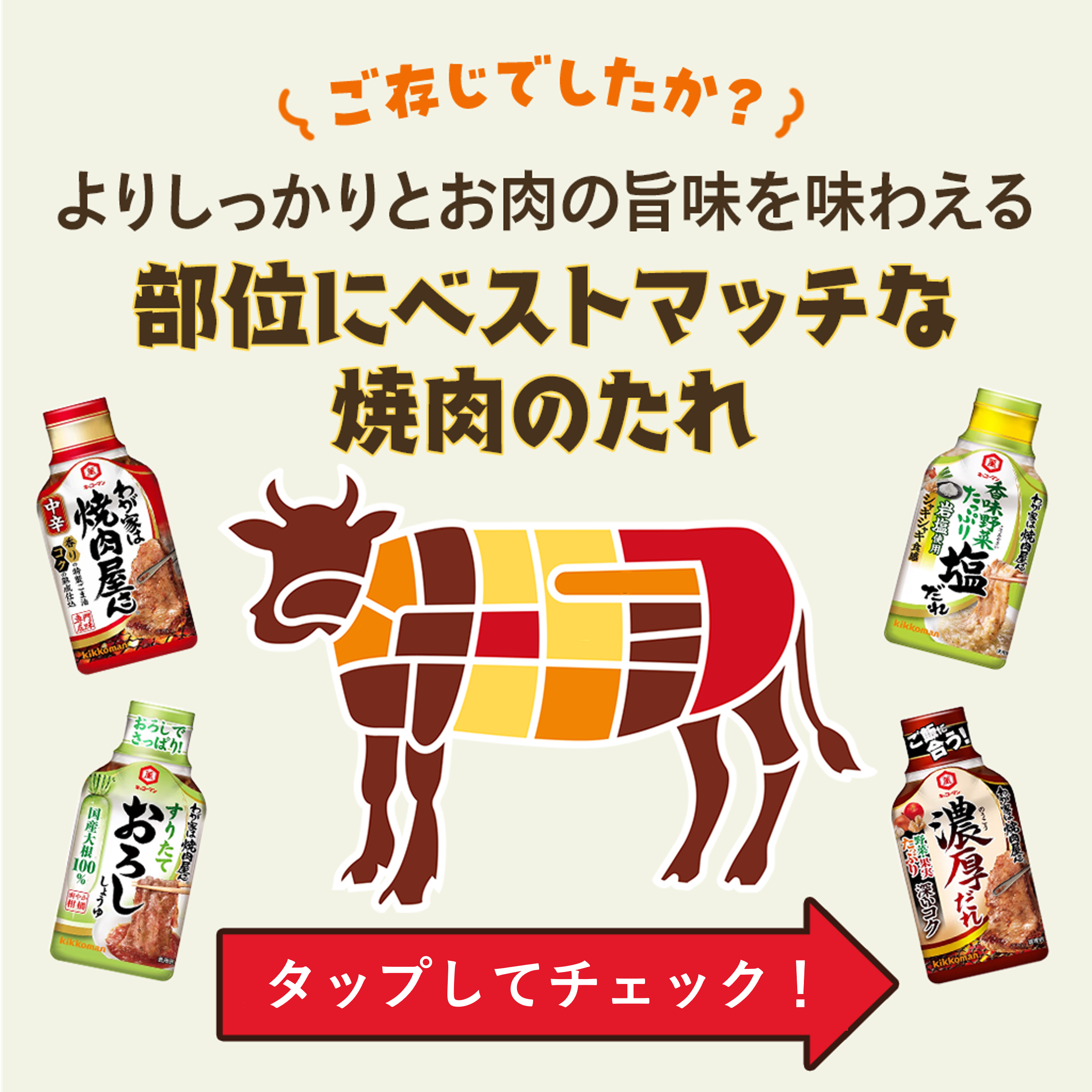 焼肉のたれラインナップ