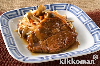 写真:豚肉の鍋てり焼き