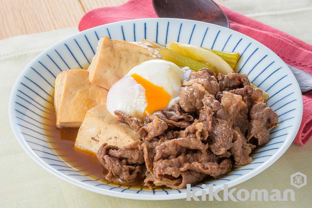 定番の牛すき煮 切り落とし肉でお手軽 のレシピ つくり方 キッコーマン ホームクッキング