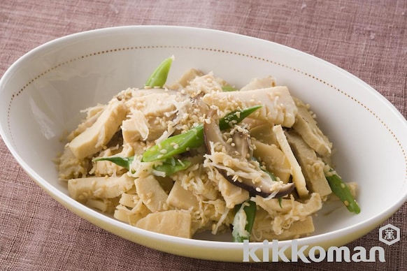 高野豆腐とたけのこの炒め煮のレシピ つくり方 キッコーマン ホームクッキング 高野豆腐とたけのこの炒め煮のレシピ つくり方 キッコーマン ホームクッキング