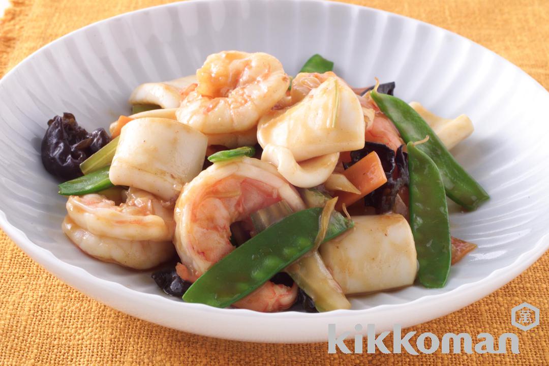 Photo: Squid and Shrimp with Mixed Vegetables