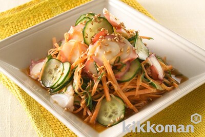 写真:たこと野菜のぽんず和え