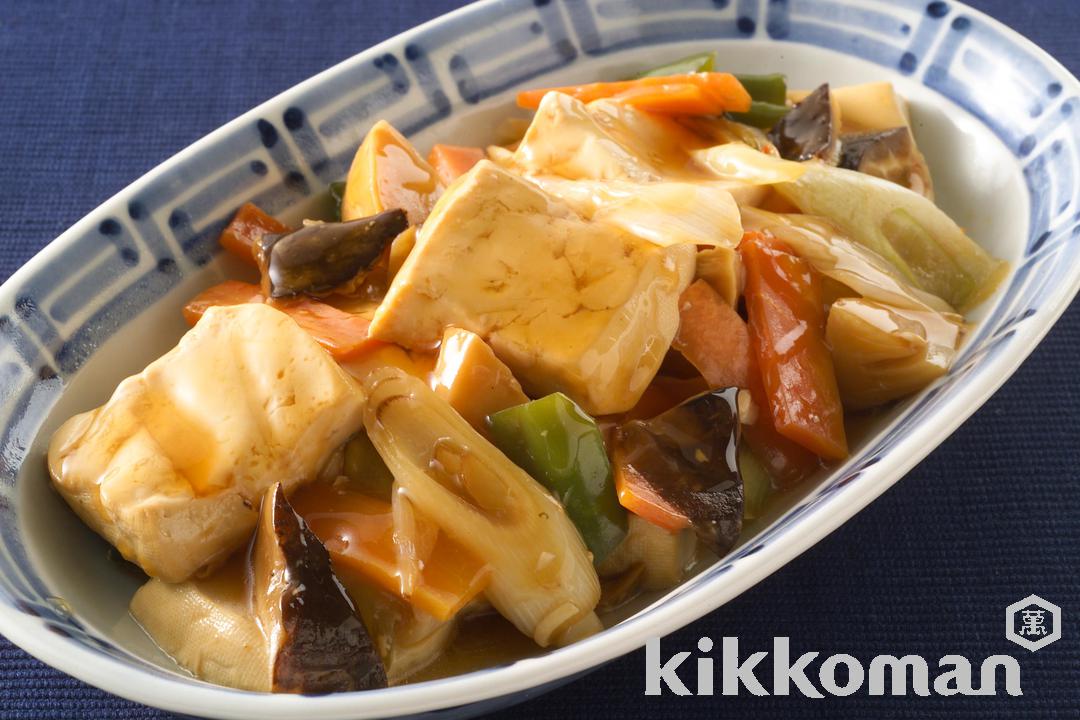 写真：豆腐と野菜の炒め煮