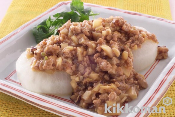 大根の中国風肉みそかけのレシピ つくり方 キッコーマン ホームクッキング 大根の中国風肉みそかけのレシピ つくり方 キッコーマン ホームクッキング