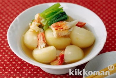 写真:かぶとかにの簡単煮物