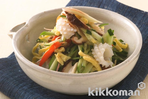 いかと野菜のまろやか酢の物のレシピ つくり方 キッコーマン ホームクッキング いかと野菜のまろやか酢の物のレシピ つくり方 キッコーマン ホームクッキング