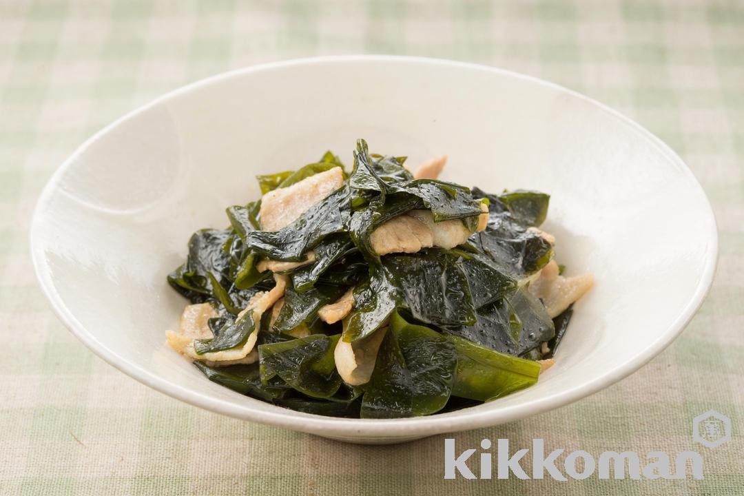 Photo: Pork and Wakame Seaweed Stir-Fry