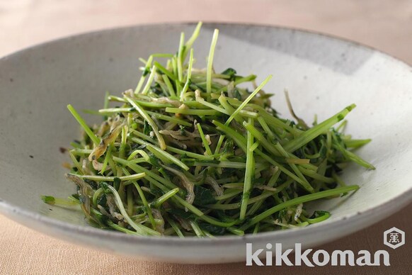 豆苗のじゃこ炒めのレシピ つくり方 キッコーマン ホームクッキング