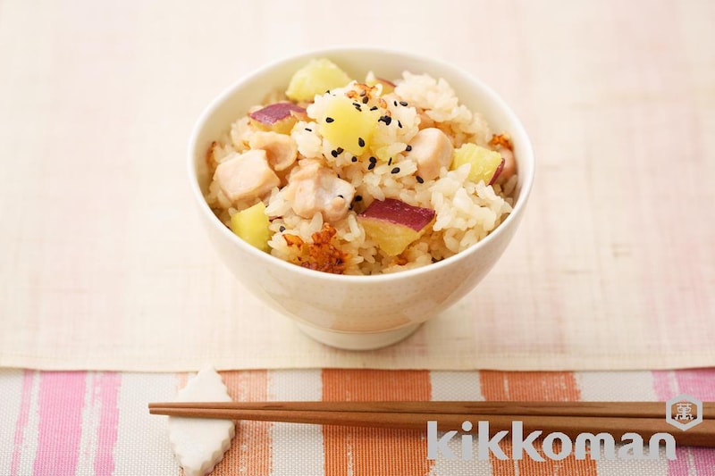 香る炊き込みだしごはん 鶏さつまいものレシピ つくり方 キッコーマン ホームクッキング