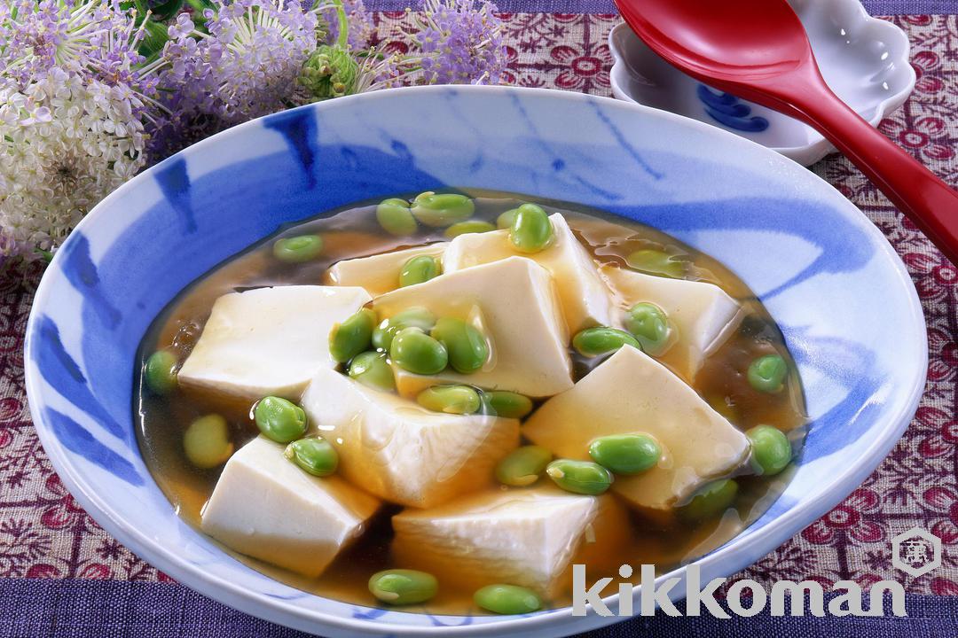 写真：豆腐と枝豆のくず煮