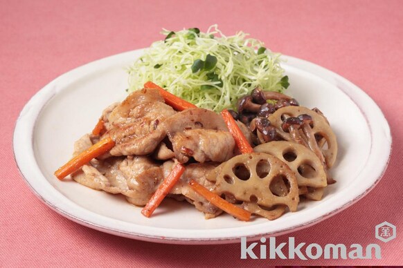 秋野菜のだし生姜焼きのレシピ つくり方 キッコーマン ホームクッキング