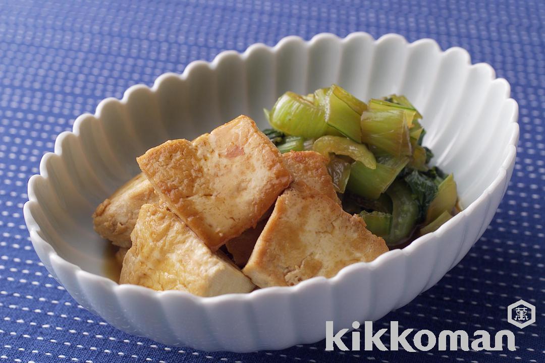 豆腐とチンゲン菜の炒め煮
