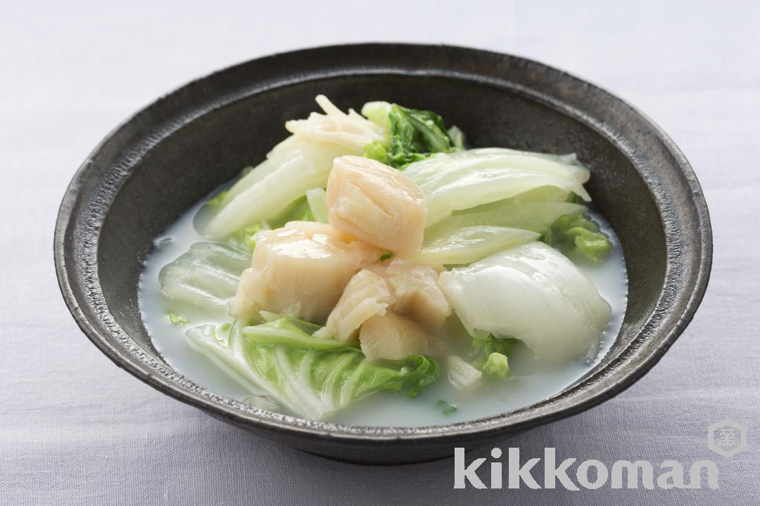 Photo: Chinese Cabbage and Scallop Soymilk Stew