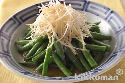 写真:さやいんげんの和風ホットサラダ