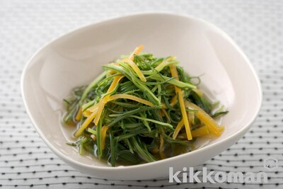 写真:おかひじきとにんじんの煮びたし